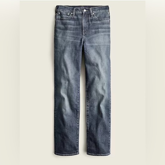 J. Crew Tall high-rise '90s classic straight jean in Buoy wash, size 28 Tall - Picture 1 of 4